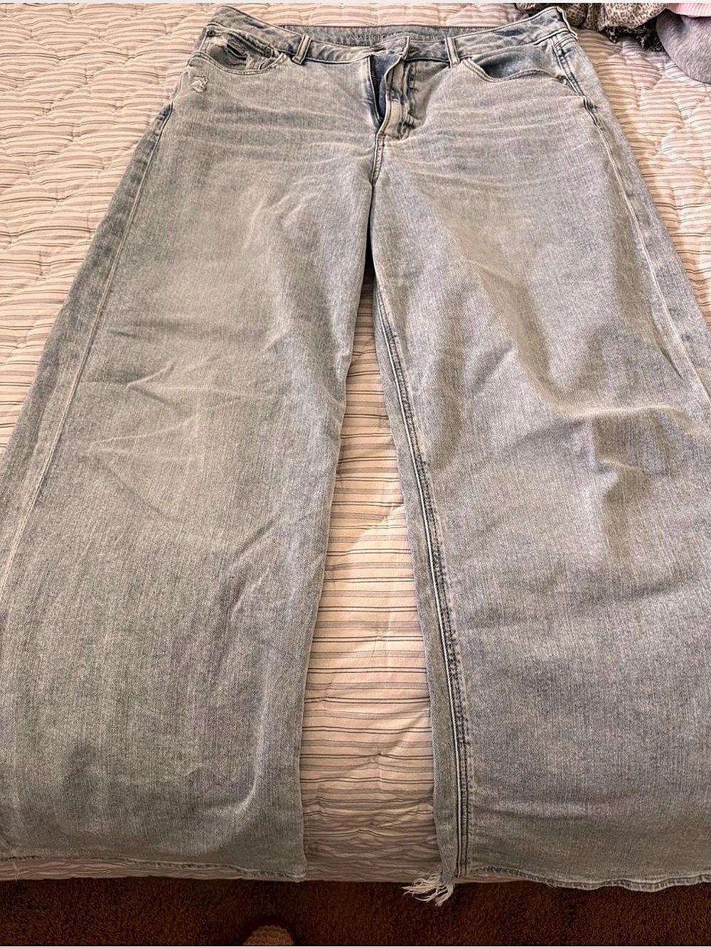 American Eagle AE Super High-Waisted Baggy Wide-Leg Jean